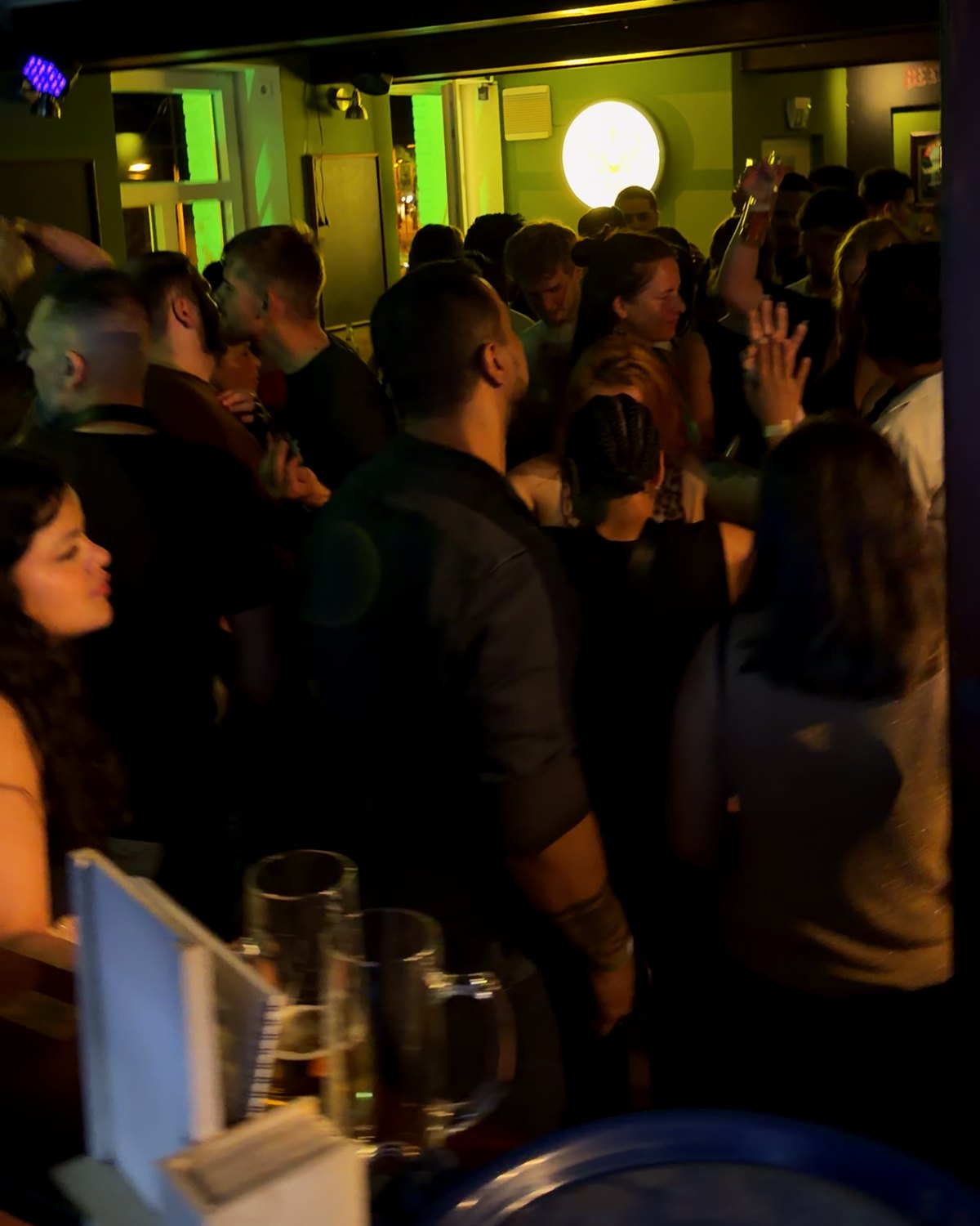 Full dance floor at a Latin night in Flensburg